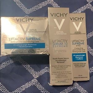 Vichy Liftactiv Supreme face care bundle.